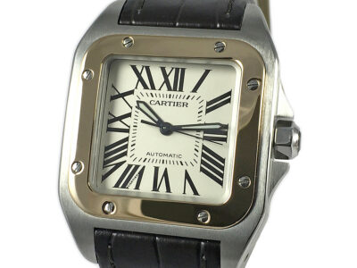 RELOJ Cartier Santos 100 - Rose Gold & Steel 2878
